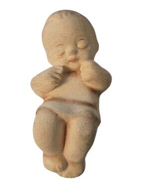 Vintage Goebel Porcelain Ceramic Baby Jesus Manger Figurine Germany 2.5"